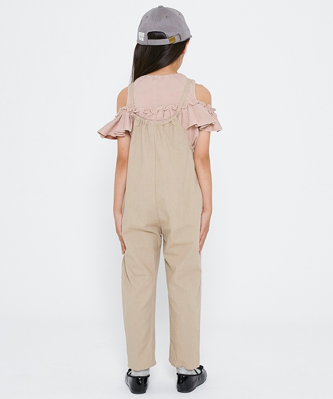 NHT ニコフラート ゆるギャザーサロペット 510835