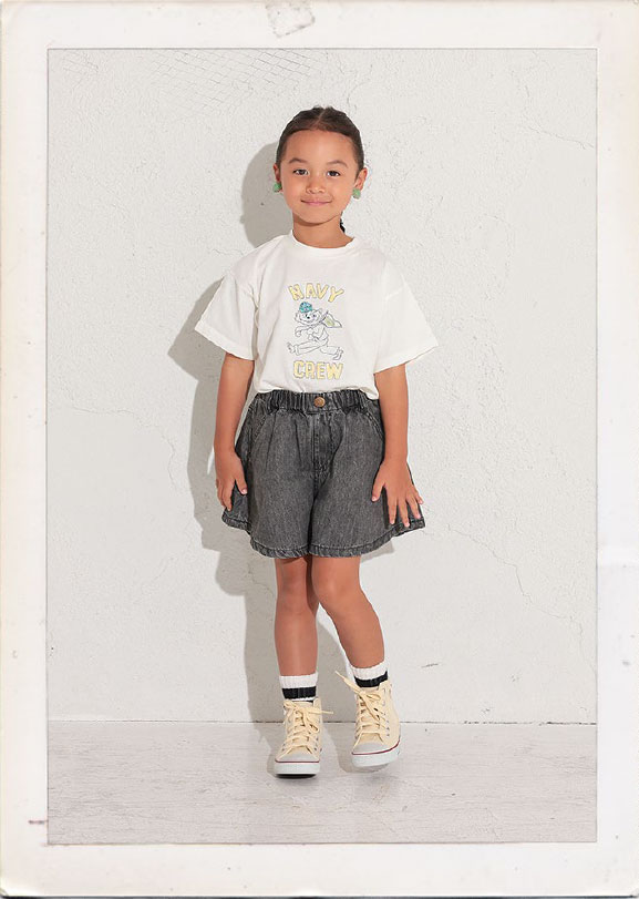 オーシャンアンドグラウンド デニムフレアキュロット 4417203