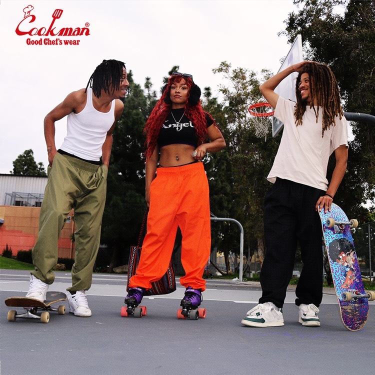 クックマン COOKMAN シェフパンツ ソーセージスタイルオーバークックパンツ ブラック 41870