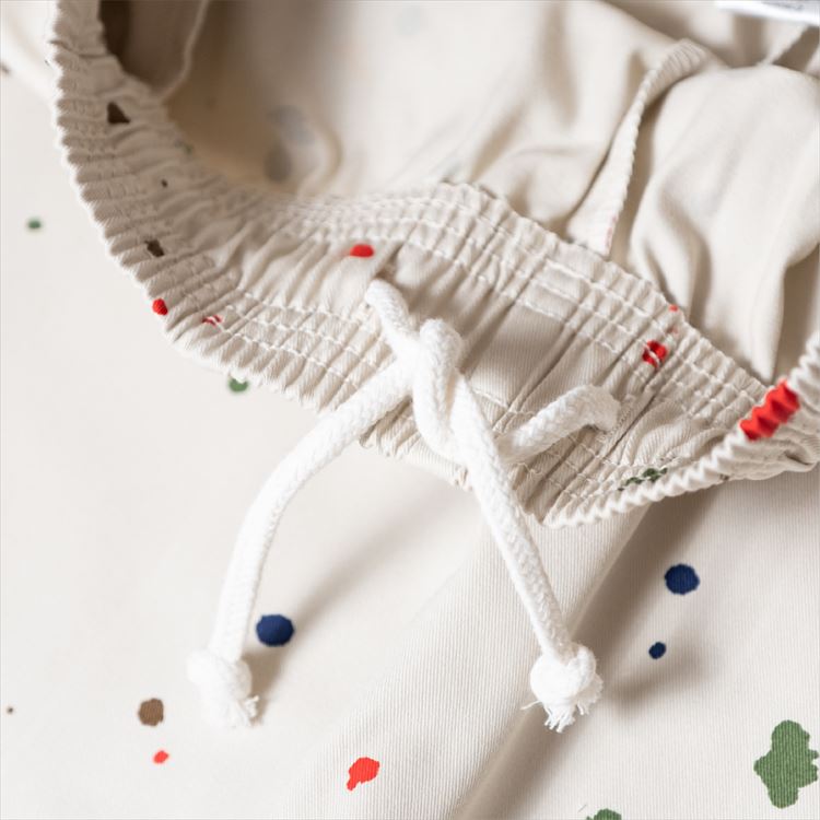 クックマン COOKMAN シェフパンツ ショート ソーススプラッシュ ベージュ 32942