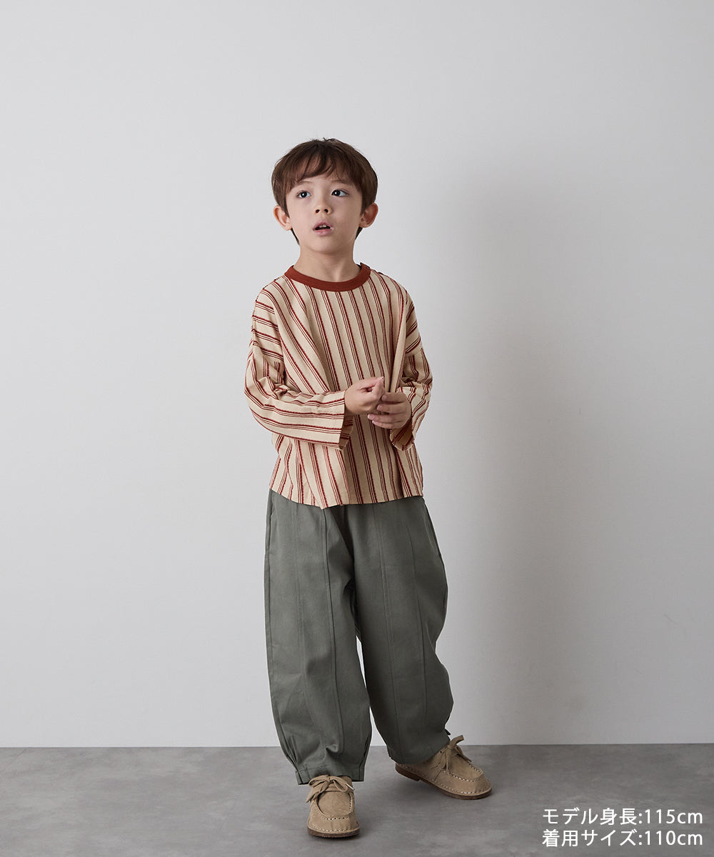 リジェール rijier ピュアコットンセンターダブルシームバルーンパンツ