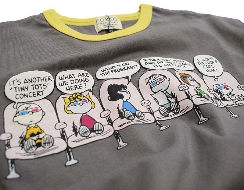 エフオーキッズ FOKIDS PEANUTS ステッチアートTシャツ 307026