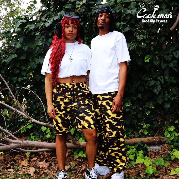 クックマン COOKMAN シェフパンツ ショート Tortoiseshell