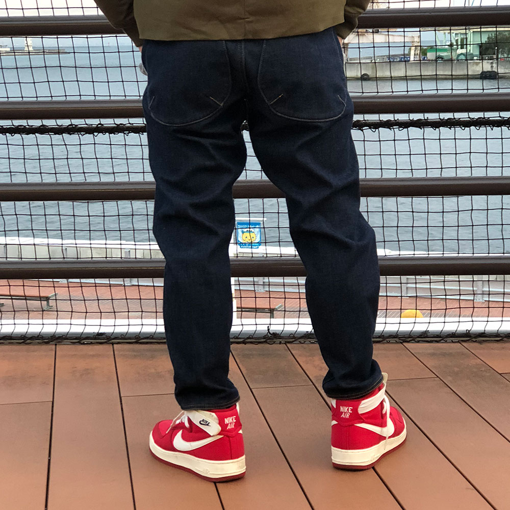 ジムマスター ストレッチデニムウォームアップパンツ ダークブルー