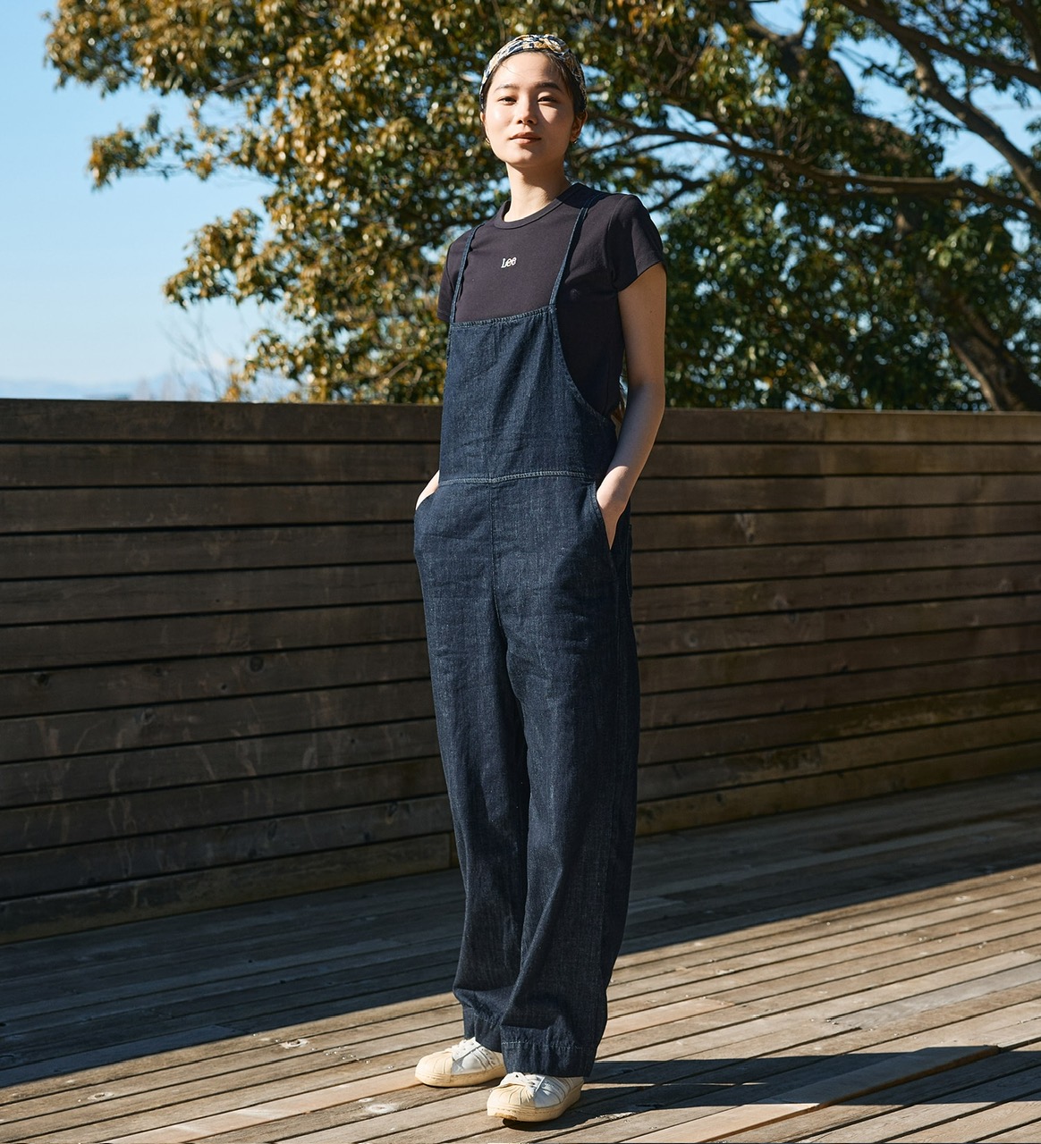 専用‼️Lee ダークデニム フルオーバーオール Lee 10%OFF リー オーバーオール テーパード ダンガリーズ