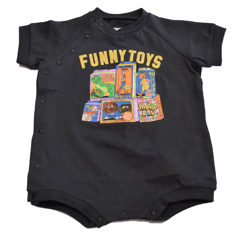 オーシャンアンドグラウンド FUNNY TOY'S プリント ロンパース 4630502