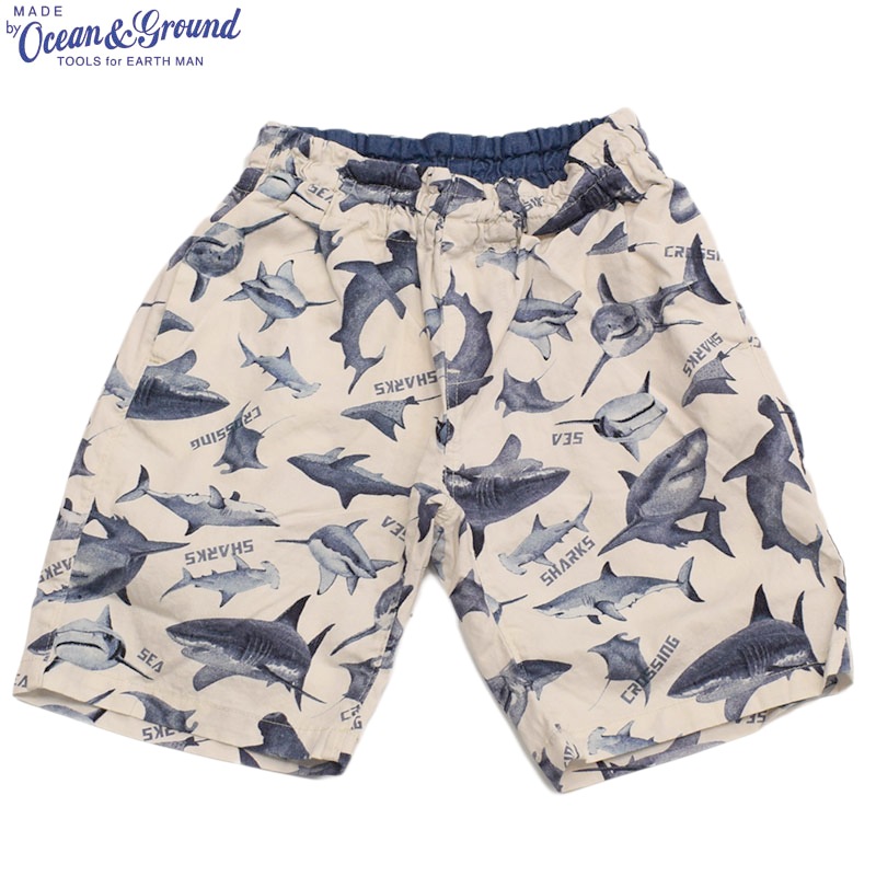 オーシャンアンドグラウンド カメハメハショーツ シャーク IV 1317207