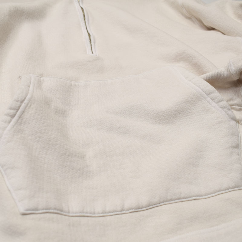 グッドオン GOODON ラフハーフジッププルオーバーフードスウェットパーカー ナチュラル 1610