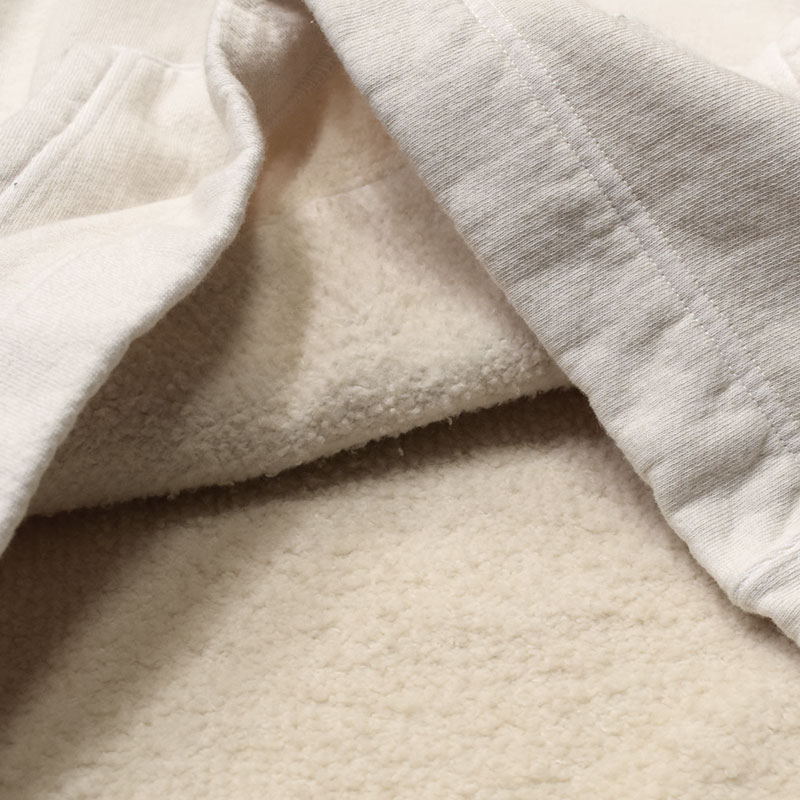 グッドオン GOODON ラフハーフジッププルオーバーフードスウェットパーカー ナチュラル 1610