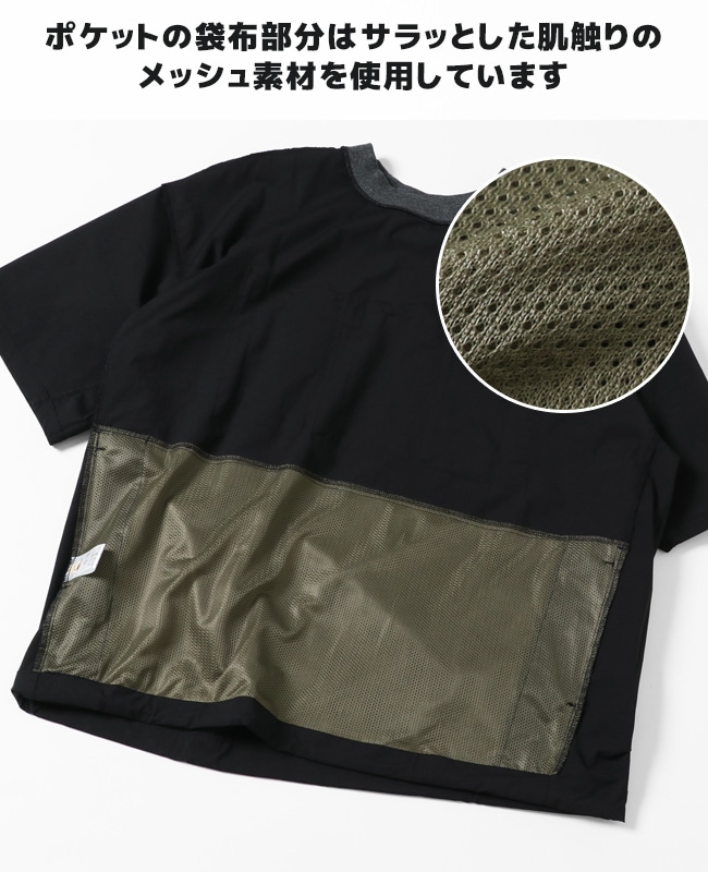 クリフメイヤー メンズ 三連マチポケキャンプクルーシャツ 2145101