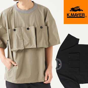 クリフメイヤー メンズ 三連マチポケキャンプクルーシャツ 2145101