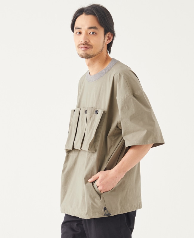 クリフメイヤー メンズ 三連マチポケキャンプクルーシャツ 2145101