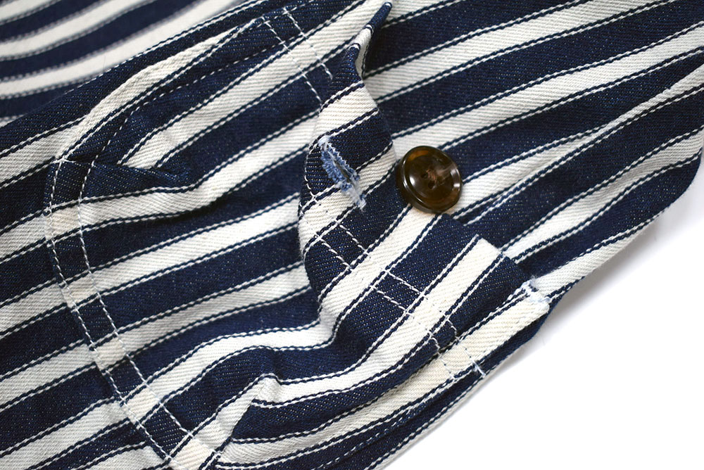 オーシャンアンドグラウンド ベビーサロペット ヒッコリー