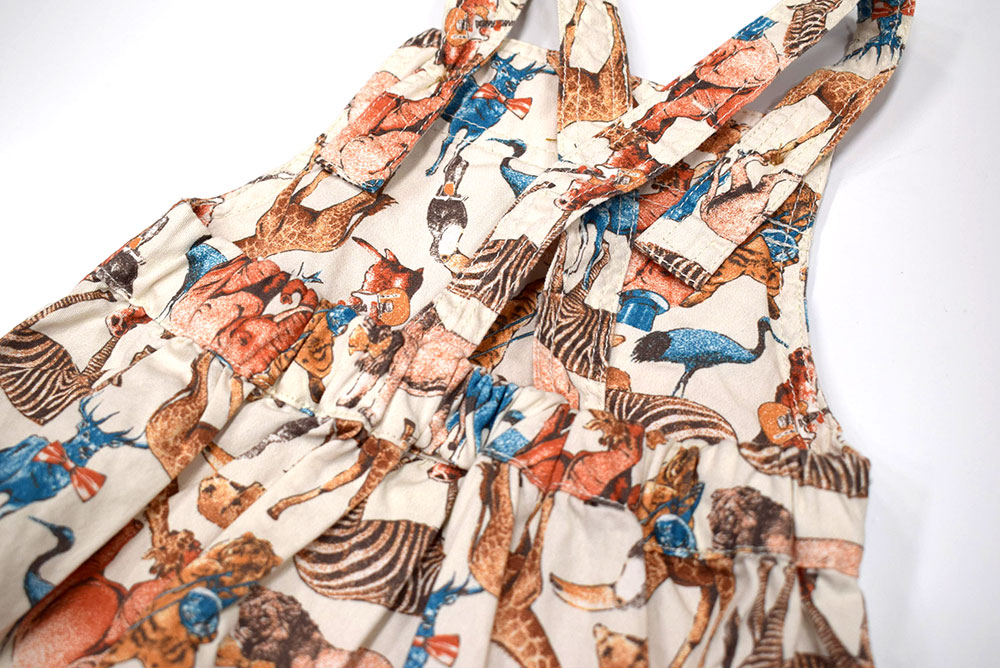 オーシャンアンドグラウンド ベビーサロペット アニマル