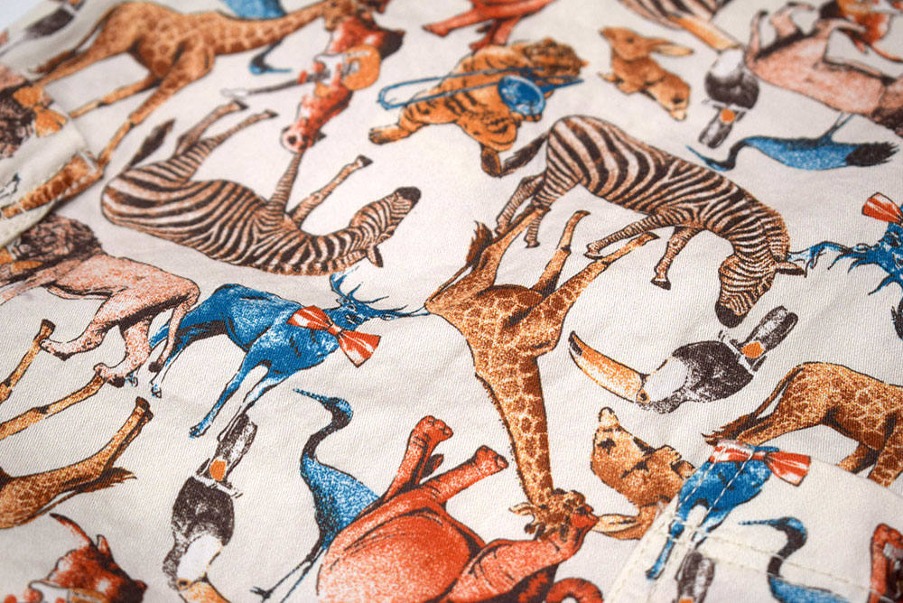 オーシャンアンドグラウンド ベビーサロペット アニマル