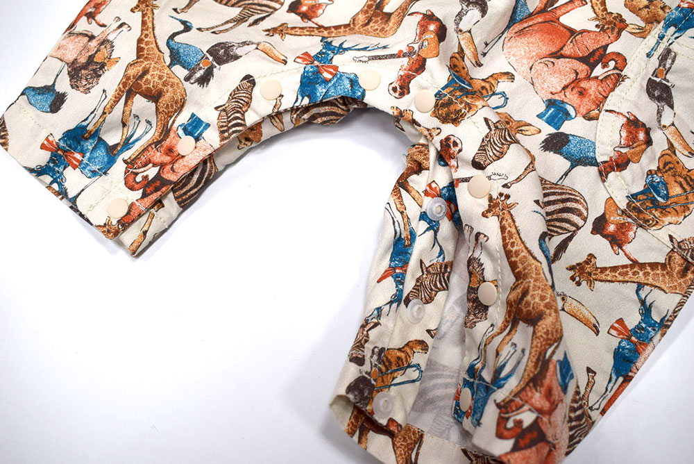 オーシャンアンドグラウンド ベビーサロペット アニマル