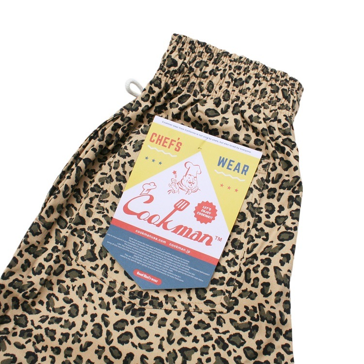 クックマン COOKMAN シェフパンツ Leopard レオパード ヒョウ柄