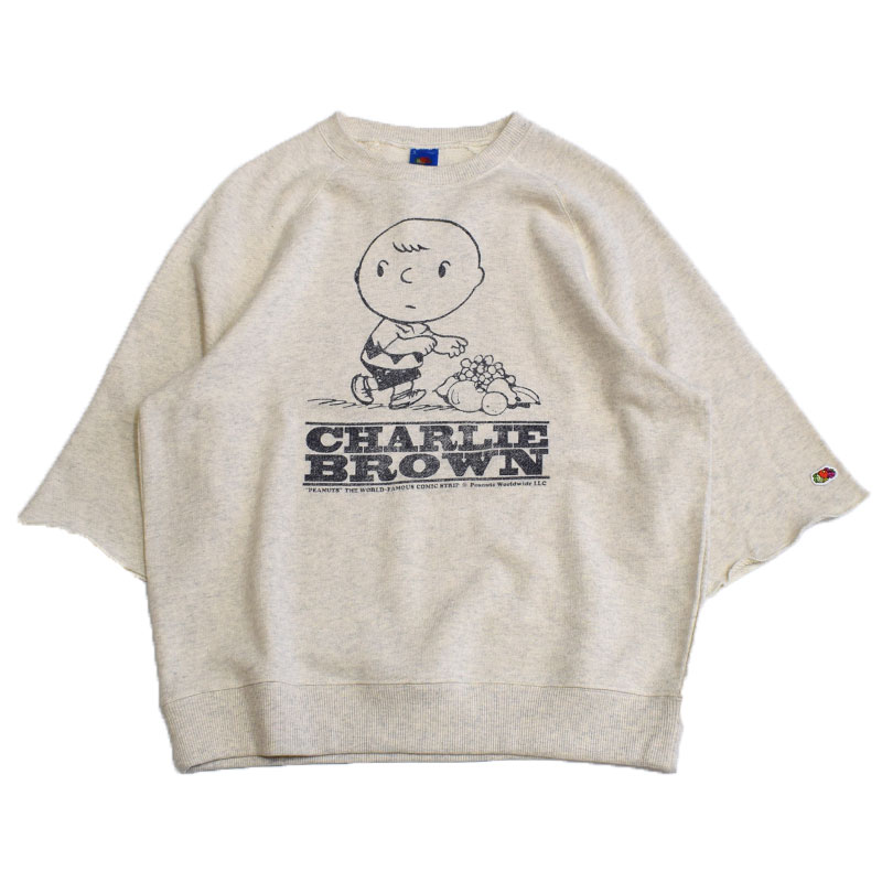 フルーツオブザルーム FRUIT OF THE LOOM ヴィンテージスヌーピー FTL×PEANUTS 7部袖甘編みスエット 80669400