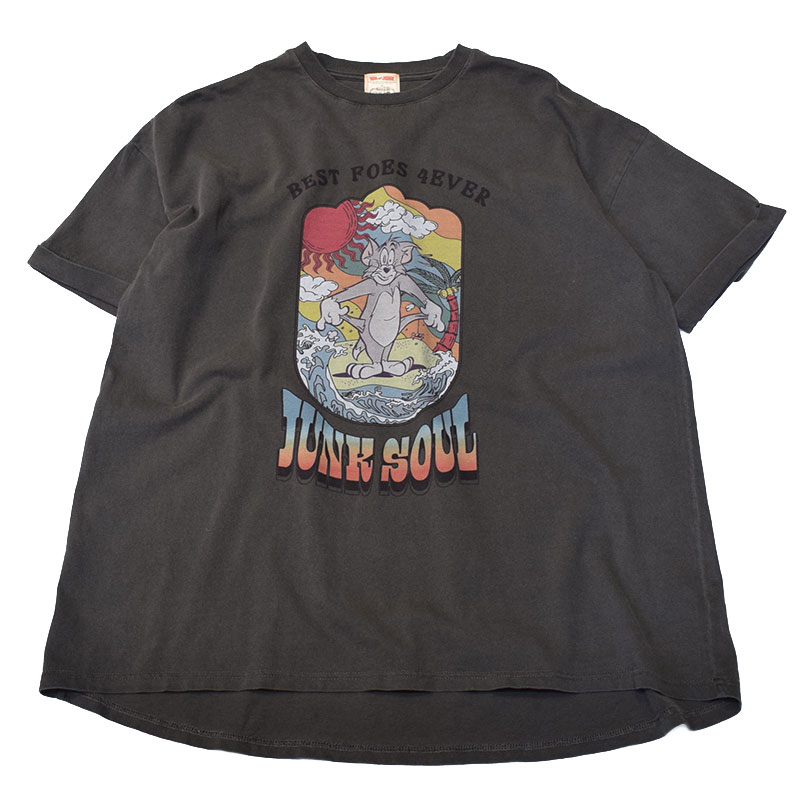 ジャンクソウル JUNKSOUL レディース トム&ジェリー ボヘミアンチュニックTシャツ 25853124