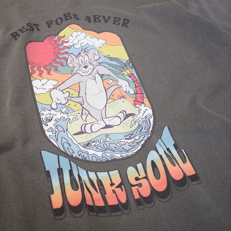 ジャンクソウル JUNKSOUL レディース トム&ジェリー ボヘミアンチュニックTシャツ 25853124