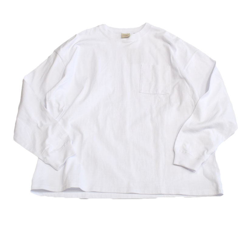 Good wear グッドウェアー 袖リブ ポケット付きロングTシャツ SUPER BIG TEE 2W7-0502