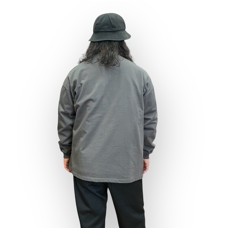 Good wear グッドウェアー 袖リブ ポケット付きロングTシャツ SUPER BIG TEE 2W7-0502