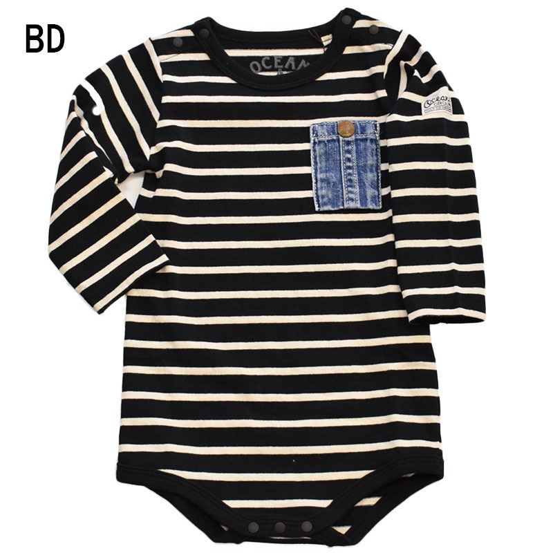 オーシャンアンドグラウンド ベビー デニムポケットボディシャツ 1220301