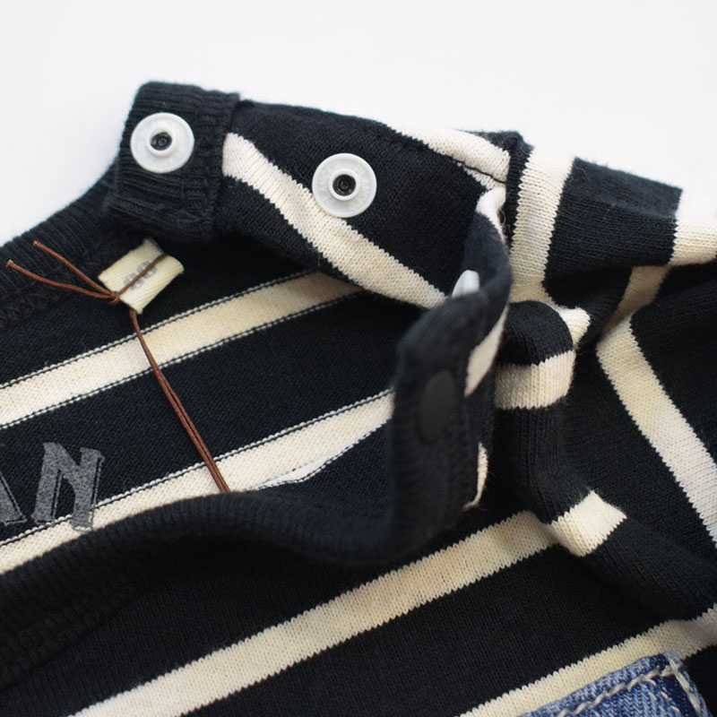 オーシャンアンドグラウンド ベビー デニムポケットボディシャツ 1220301