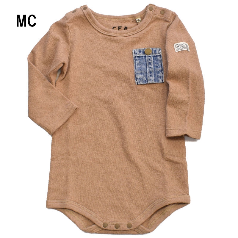 オーシャンアンドグラウンド ベビー デニムポケットボディシャツ 1220301