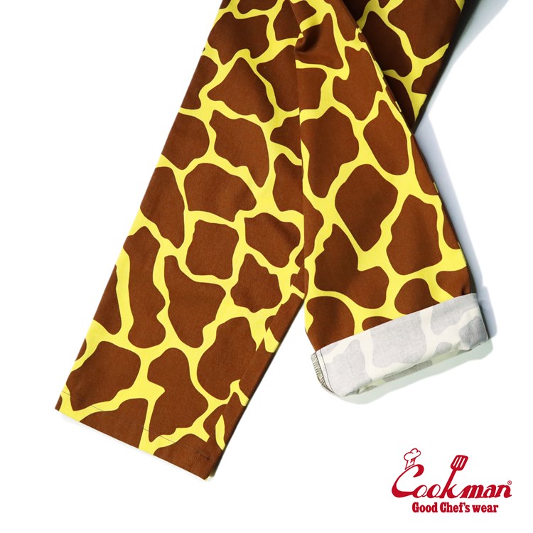 クックマン COOKMAN シェフパンツ Giraffe キリン柄