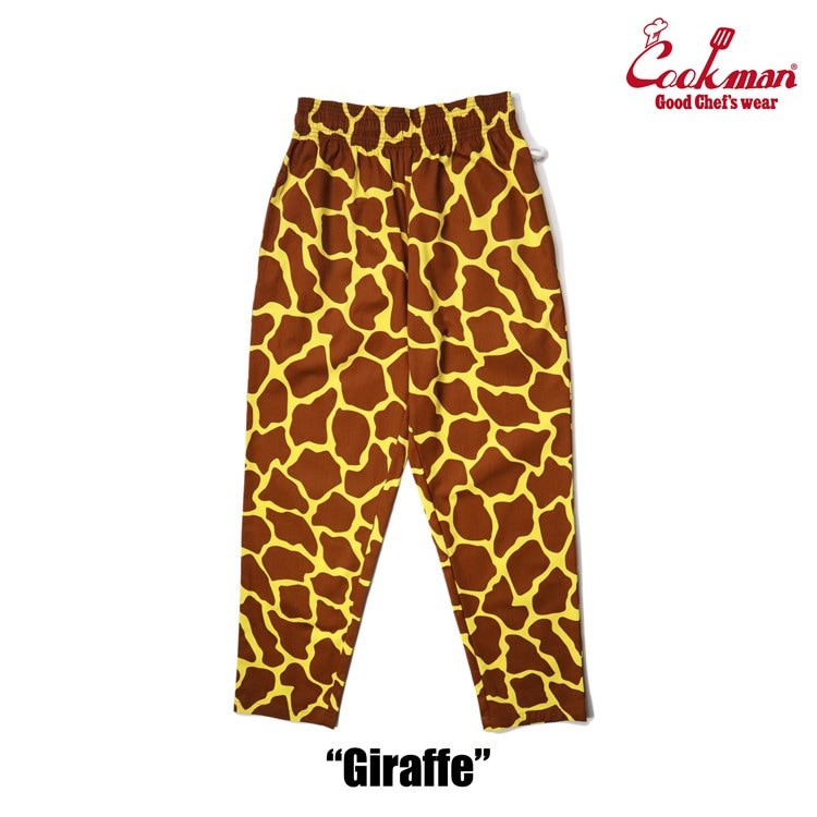 クックマン COOKMAN シェフパンツ Giraffe キリン柄