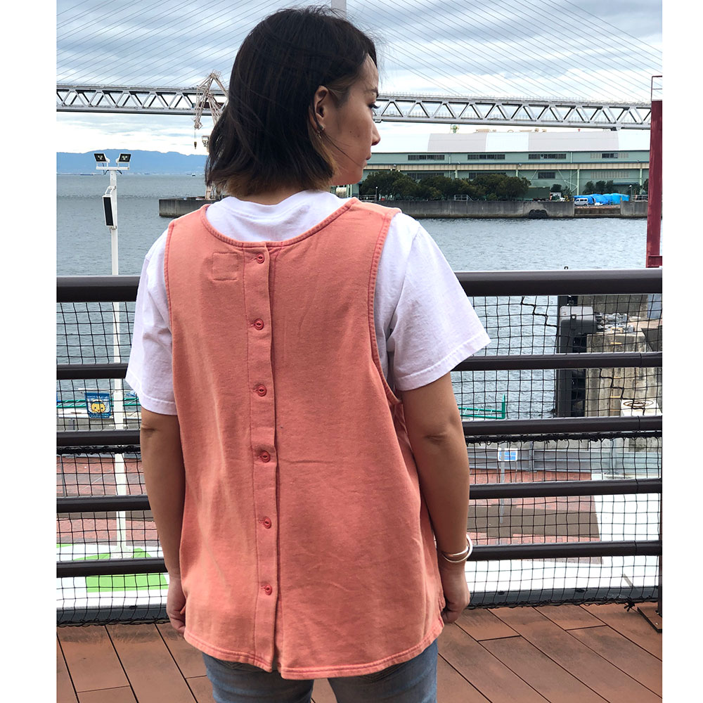 ライム ＬＩＭＥ レディース ピグメント染裏毛ワイドベスト