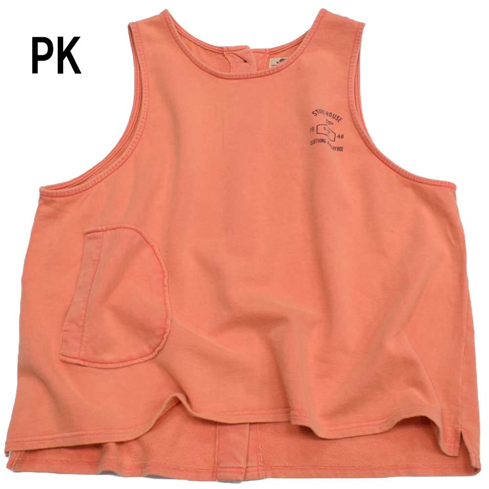 ライム ＬＩＭＥ レディース ピグメント染裏毛ワイドベスト