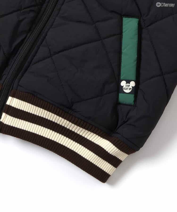 エフオーキッズ FOKIDS ディズニー ミッキーマウス ワッペンキルティングジャケット 501035