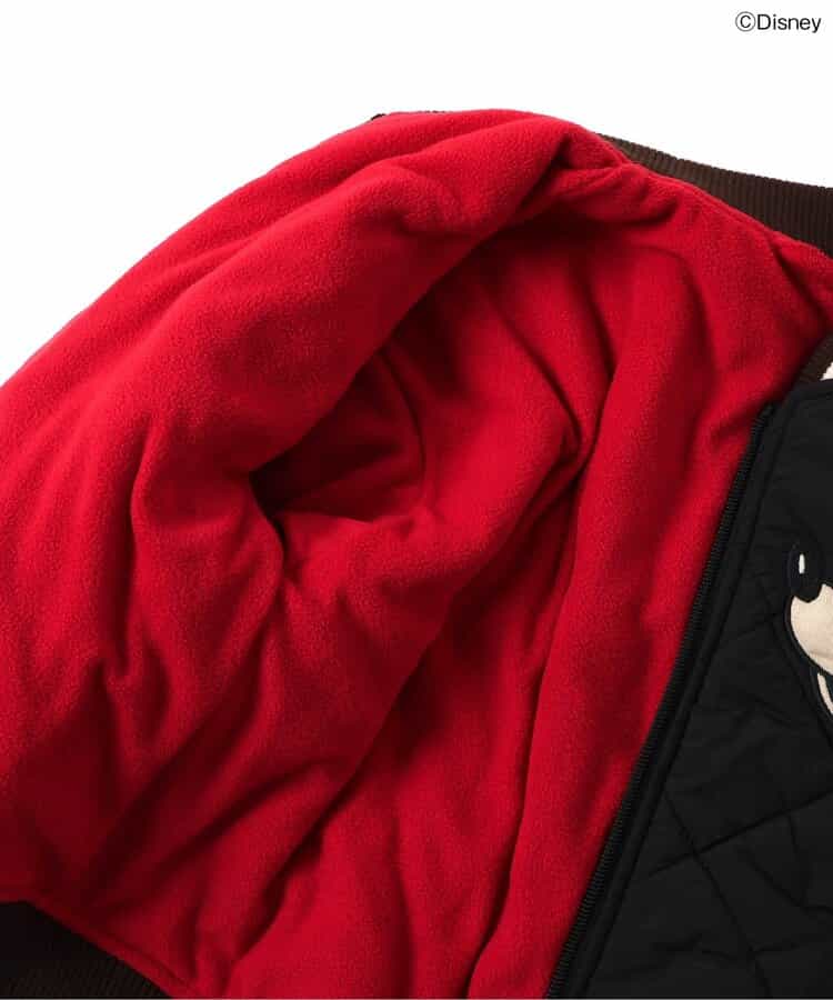 エフオーキッズ FOKIDS ディズニー ミッキーマウス ワッペンキルティングジャケット 501035