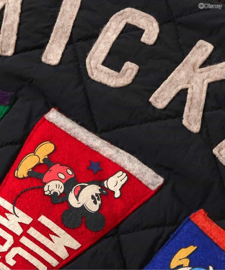 エフオーキッズ FOKIDS ディズニー ミッキーマウス ワッペンキルティングジャケット 501035