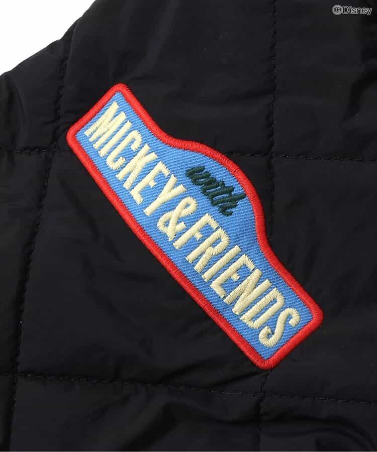 エフオーキッズ FOKIDS ディズニー ミッキーマウス ワッペンキルティングジャケット 501035