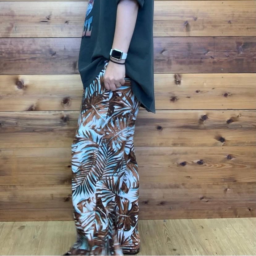 リバーサイドカルチャー RIVER SIDE CULTURE レーヨンリーフパンツ 25853244