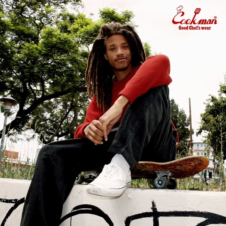 クックマン COOKMAN シェフパンツ コーデュロイ ブラック 231-33817