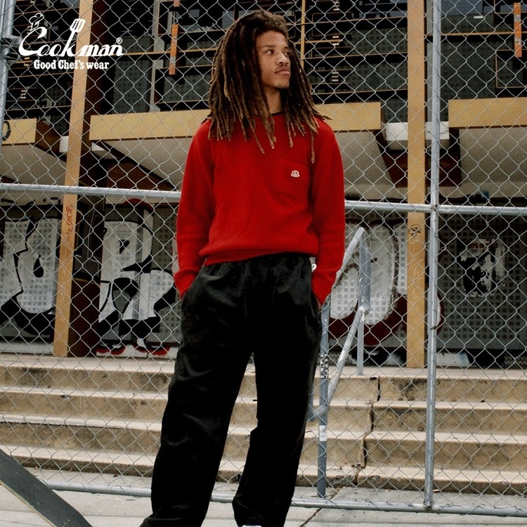 クックマン COOKMAN シェフパンツ コーデュロイ ブラック 231-33817