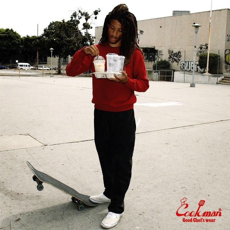 クックマン COOKMAN シェフパンツ コーデュロイ ブラック 231-33817