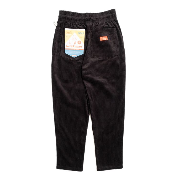 クックマン COOKMAN シェフパンツ コーデュロイ ブラック 231-33817