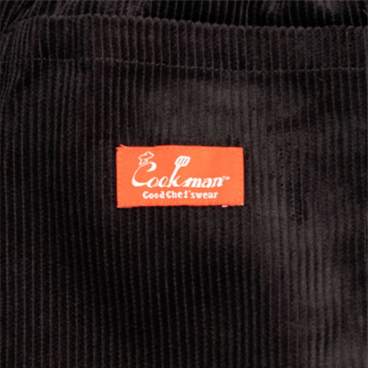 クックマン COOKMAN シェフパンツ コーデュロイ ブラック 231-33817