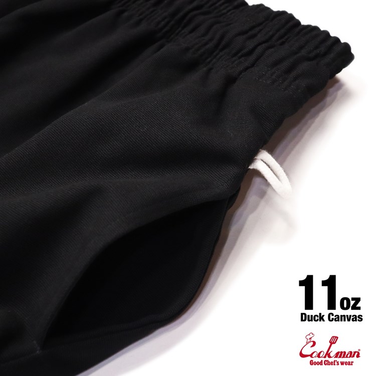 クックマン COOKMAN シェフパンツ ダックキャンバス ブラック 231-33874