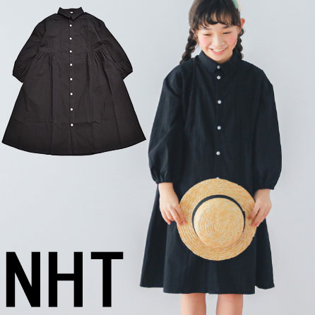 NHT エヌエイチティー シャツワンピース BK 530861