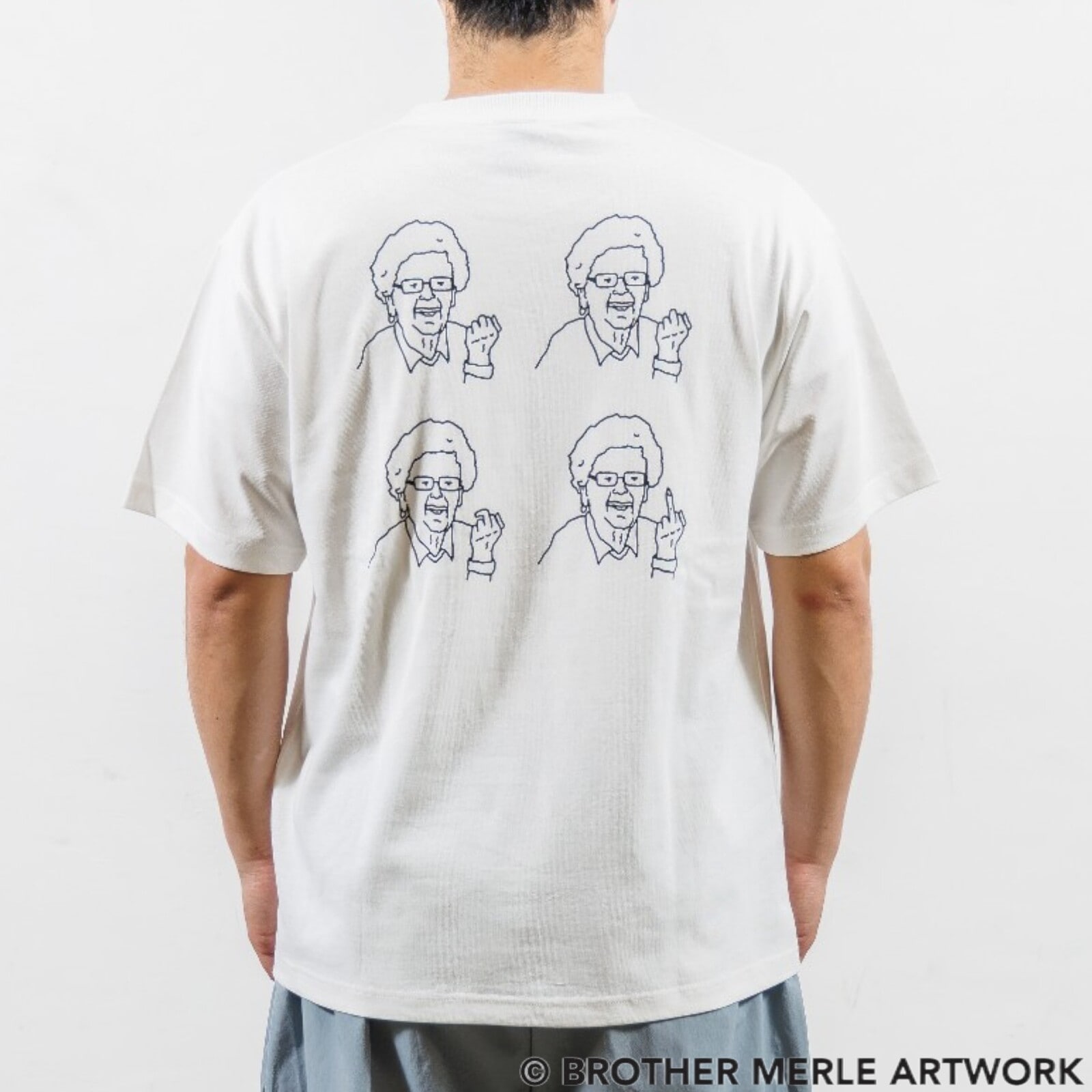 リバーサイドカルチャー RIVERSIDECULTURE ブラザーマール コラボTシャツ FU●K じいちゃん
