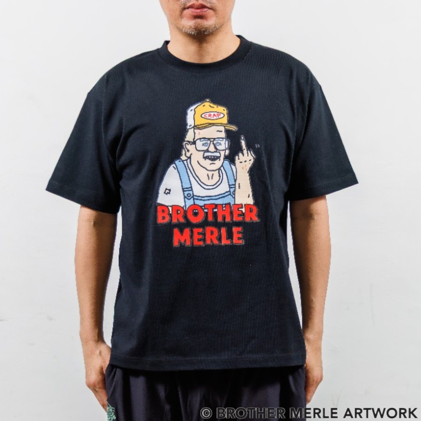 リバーサイドカルチャー RIVERSIDECULTURE ブラザーマール コラボTシャツ FU●K じいちゃん