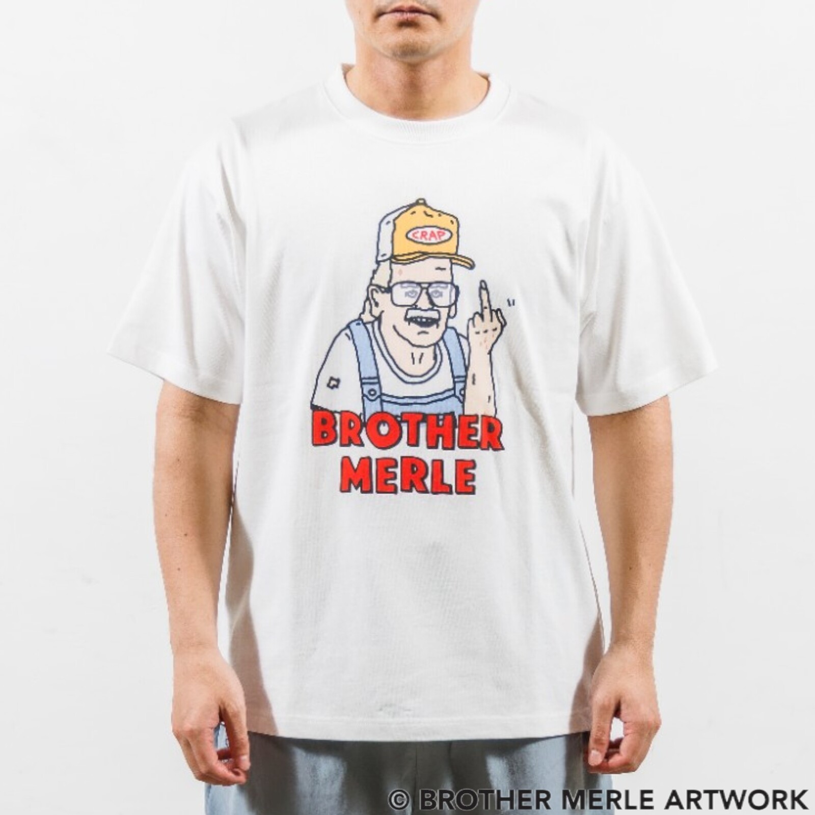 リバーサイドカルチャー RIVERSIDECULTURE ブラザーマール コラボTシャツ FU●K じいちゃん