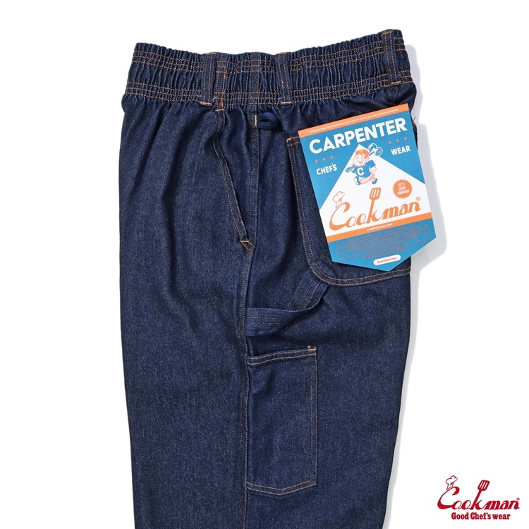 クックマン COOKMAN カーペンターズパンツ Carpenter's Pants シェフパンツ デニムNV 231-43805