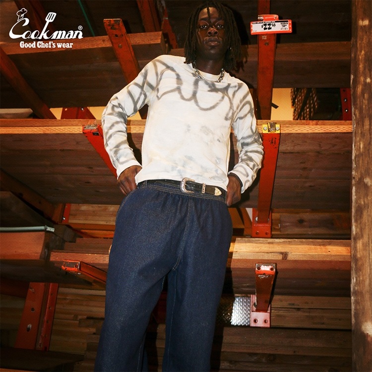 クックマン COOKMAN カーペンターズパンツ Carpenter's Pants シェフパンツ デニムNV 231-43805